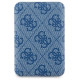 Guess Powerbank inductive 15W GUPB5FP4EMGB 5000mAh blue/blue 4G Leather Metal Logo MagSafe