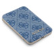 Guess Powerbank inductive 15W GUPB5FP4EMGB 5000mAh blue/blue 4G Leather Metal Logo MagSafe