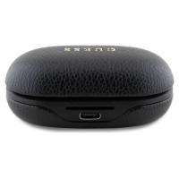 Guess Bluetooth headphones GUTWSPGTSPSK TWS + docking station black/black Grained Classic Logo