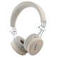 Guess Bluetooth on-ear headphones ENC GUBH70PGTSPSE beige/beige Grained Classic Round Shape