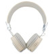 Guess Bluetooth on-ear headphones ENC GUBH70PGTSPSE beige/beige Grained Classic Round Shape