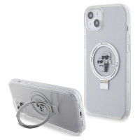 Karl Lagerfeld KLHMP15MHMRSKCH iPhone 15 Plus / 14 Plus 6.7" white/white hardcase Ring Stand Karl&Choupette MagSafe