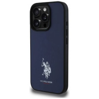 U.s. Polo Assn. US Polo USHCP15XPGEV iPhone 15 Pro Max 6.7" Navy Leather Embroidered DH Color