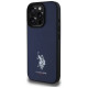 U.s. Polo Assn. US Polo USHCP15XPGEV iPhone 15 Pro Max 6.7" Navy Leather Embroidered DH Color