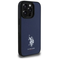 U.s. Polo Assn. US Polo USHCP15XPGEV iPhone 15 Pro Max 6.7" Navy Leather Embroidered DH Color