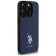 U.s. Polo Assn. US Polo USHCP15XPGEV iPhone 15 Pro Max 6.7" Navy Leather Embroidered DH Color