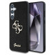 Guess Fixed Glitter Big 4G Metal Logo case for Samsung Galaxy S25 Plus black