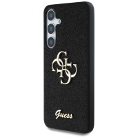 Guess Fixed Glitter Big 4G Metal Logo case for Samsung Galaxy S25 Plus black