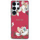Guess Grained Printed Flower Pattern MagSafe Case for Samsung Galaxy S25 Ultra Fuchsia
