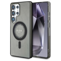 Guess Rhinestones Printed Classic Logo MagSafe Samsung Galaxy S25 Ultra case black