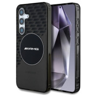 Mercedes AMG Transparent Rhombs MagSafe Case for Samsung Galaxy S25 - Black