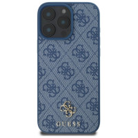 Guess HC PU 4G Small 4G and Classic Case for iPhone 16 Pro Max MagSafe - Blue