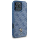 Guess HC PU 4G Small 4G and Classic Case for iPhone 16 Pro Max MagSafe - Blue