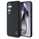 Mercedes Leather Horizontal Debossed Curves MagSafe Case for Samsung Galaxy S25 - Black