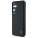 Mercedes Leather Horizontal Debossed Curves MagSafe Case for Samsung Galaxy S25 - Black