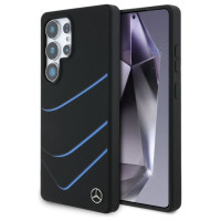 Mercedes Silicone Contrasted Curves MagSafe Case for Samsung Galaxy S25 Ultra - Black