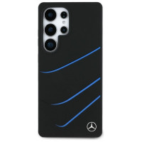 Mercedes Silicone Contrasted Curves MagSafe Case for Samsung Galaxy S25 Ultra - Black