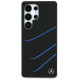 Mercedes Silicone Contrasted Curves MagSafe Case for Samsung Galaxy S25 Ultra - Black