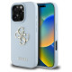 Guess Grained Big 4G Logo Small Classic Logo case for iPhone 16 Pro Max - blue
