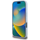 Guess Grained Big 4G Logo Small Classic Logo case for iPhone 16 Pro Max - blue