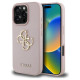 Guess Grained Big 4G Logo Small Classic Logo iPhone 16 Pro Case - Pink