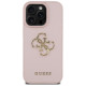 Guess Grained Big 4G Logo Small Classic Logo iPhone 16 Pro Case - Pink