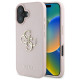 Guess Grained Big 4G Logo Small Classic Logo case for iPhone 16 - pink