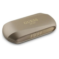 Guess Elongated Metalic Printed Logo Bluetooth TWS Headphones + Docking Station - Gold