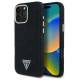 Guess Denim Triangle Logo MagSafe case for iPhone 16 Pro - black