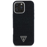 Guess Denim Triangle Logo MagSafe case for iPhone 16 Pro - black