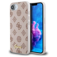 Guess Peony Script Logo MagSafe iPhone 16e Case - Brown