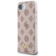Guess Peony Script Logo MagSafe iPhone 16e Case - Brown