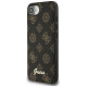 Guess Peony Script Logo MagSafe iPhone 16e Case Black