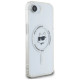 Karl Lagerfeld IML Metal Choupette Head MagSafe iPhone 16e Case - White