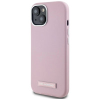 Karl Lagerfeld FW Metal Plate MagSafe iPhone 15 Case - Pink