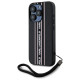Karl Lagerfeld Saffiano Athleisure Stripes Cord iPhone 15 Pro Max Case - Pink