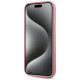 Karl Lagerfeld Wrinkled Metal Signature iPhone 15 Case - Pink