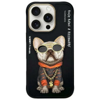 Nimmy Glasses Cool Dog Case for iPhone 16 Pro - Black