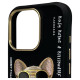 Nimmy Glasses Cool Dog Case for iPhone 16 Pro - Black