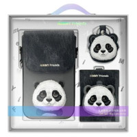 Nimmy Big Eyed Pet 2.0 Panda 3-in-1 Phone Bag + Wallet + Tracker Case - Black