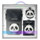 Nimmy Big Eyed Pet 2.0 Panda 3-in-1 Phone Bag + Wallet + Tracker Case - Black