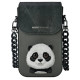 Nimmy Big Eyed Pet 2.0 Panda 3-in-1 Phone Bag + Wallet + Tracker Case - Black