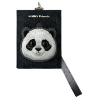Nimmy Big Eyed Pet 2.0 Panda 3-in-1 Phone Bag + Wallet + Tracker Case - Black