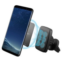 Spigen H12 phone holder for car air vent magnetic - black