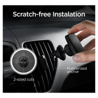 Spigen H12 phone holder for car air vent magnetic - black