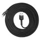 Baseus Cafule USB-A / Lightning 2A QC 3.0 cable 3 m - black and gray