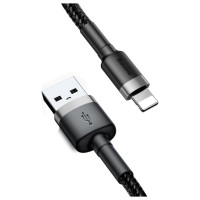Baseus Cafule USB-A / Lightning 2A QC 3.0 cable 3 m - black and gray
