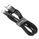 Baseus Cafule USB-A / Lightning 2A QC 3.0 cable 3 m - black and gray