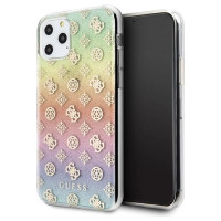 Guess GUHCN58PEOML iPhone 11 Pro multicolor hard case Iridescent 4G Peony