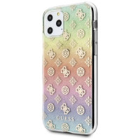 Guess GUHCN58PEOML iPhone 11 Pro multicolor hard case Iridescent 4G Peony